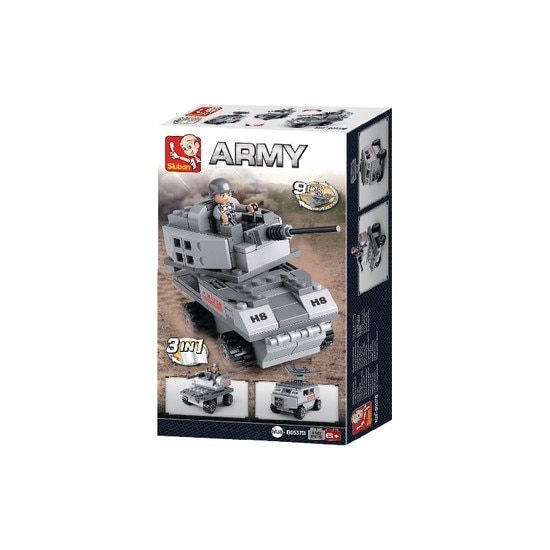 Blocuri de constructie, Seria Portavioanelor, Vehicul Blindat 3in1, Sluban