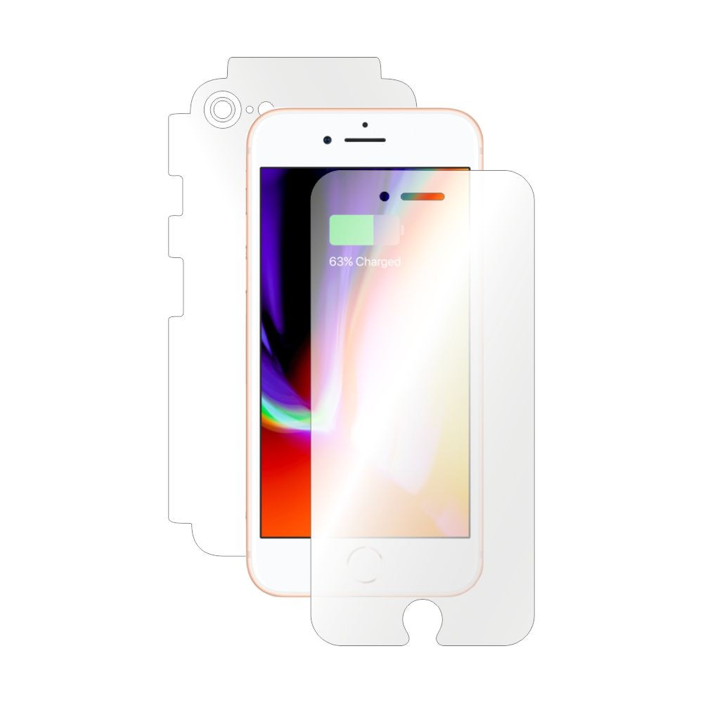 Folie Smart Protection iPhone 8 fullbody,protectie completa ecran,spate si laterale+Smart Spray®,Smart Squeegee®,microfibra si instructiuni instalare incluse