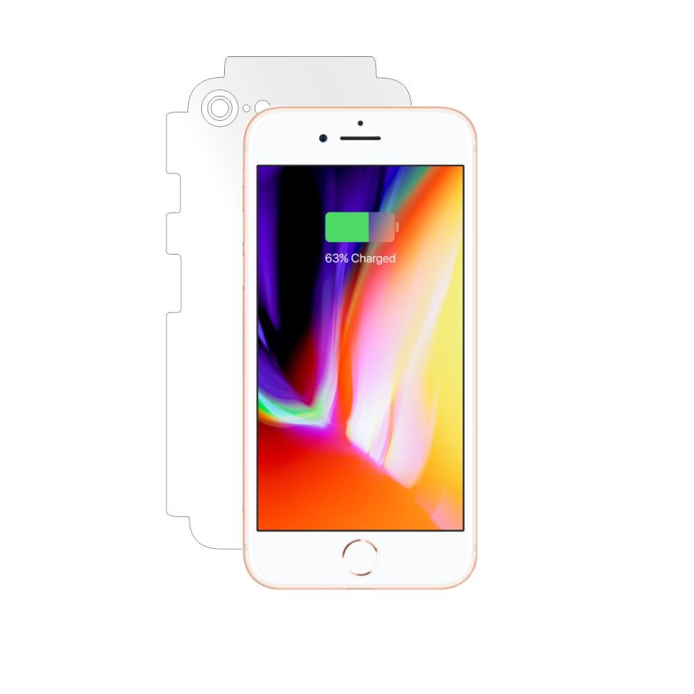 Folie Smart Protection iPhone 8 spate si laterale,protectie completa spate si laterale+Smart Spray®,Smart Squeegee®,microfibra si instructiuni instalare incluse
