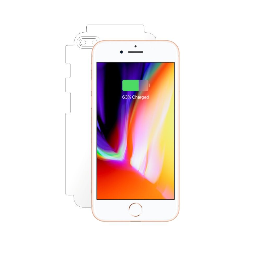 Folie Smart Protection iPhone 8 Plus spate si laterale,protectie completa spate si laterale+Smart Spray®,Smart Squeegee®,microfibra si instructiuni instalare incluse