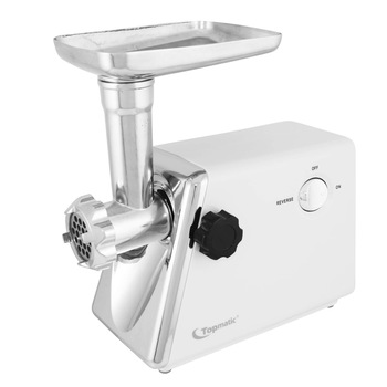 Masina de tocat carne Topmatic MG-1200, 1200W, 1.5Kg/min, Alb Masina de tocat carne Topmatic MG-1200, 1200W, 1.5Kg/min, Alb