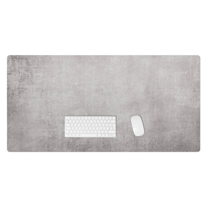 Íróasztal könyökalátét, Wallfluent, Beton textúra, Szürke, 120x60 cm, 010250300030100019881