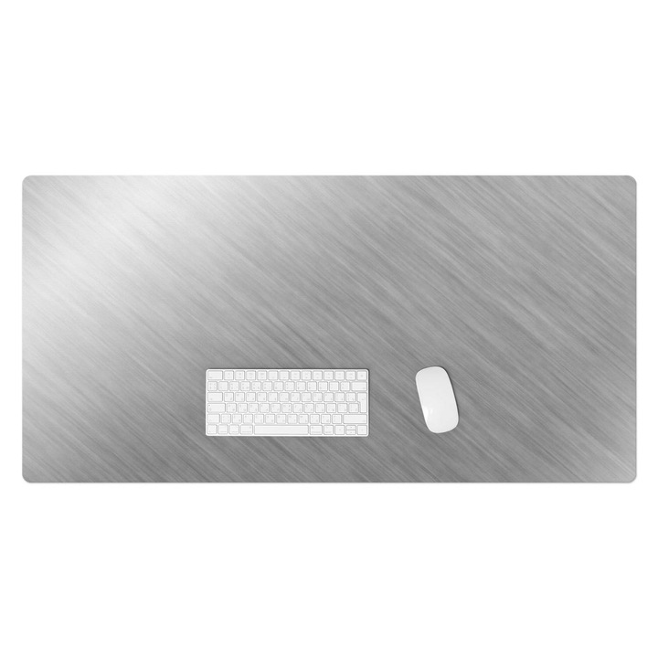 könyökalátét, Wallfluent, Fémes textúra, Szürke, 120x60 cm, 010250300030100027269