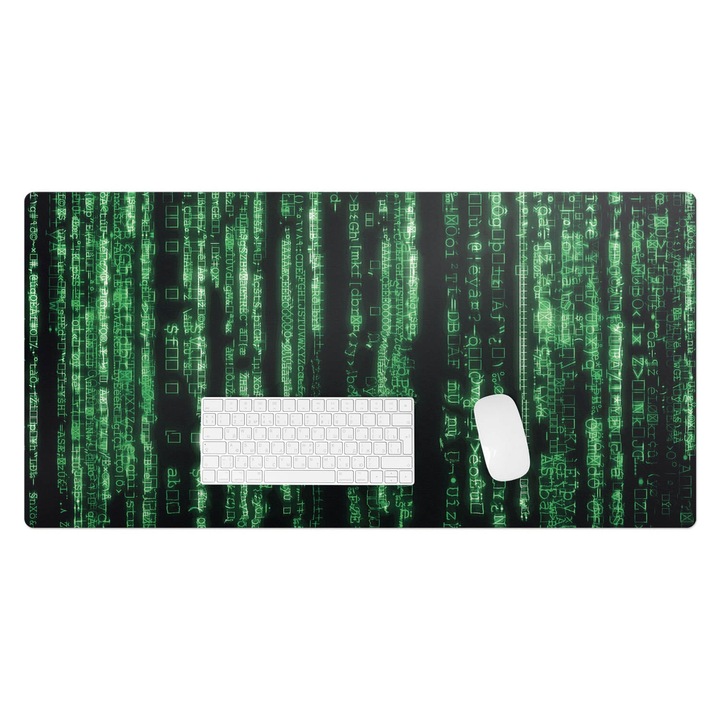 Mapa birou, Wallfluent, Cod digital in cadere, Verde, 100x50 cm, 010250300020100019151