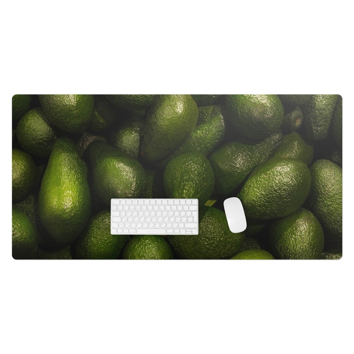 Irodai asztal alátét, Wallfluent, Halom avokádó, Zöld, 120x60 cm, 010250300030100027707