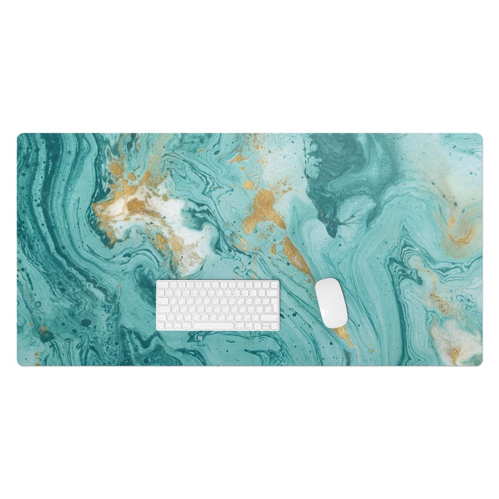 könyökalátét, Wallfluent, Márvány sis-flores, Türkiz, 120x60 cm, 010250300030100019114