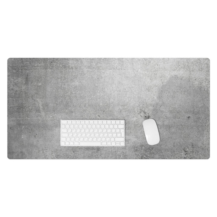 Mapa birou, Wallfluent, Textura de beton, Gri, 100x50 cm, 010250300020100027807