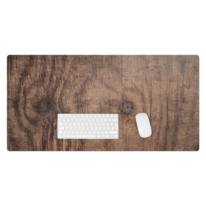 Mapa pentru birou, Wallfluent, Granulatie de lemn, Maro, 100x50 cm, 010250300020100030969