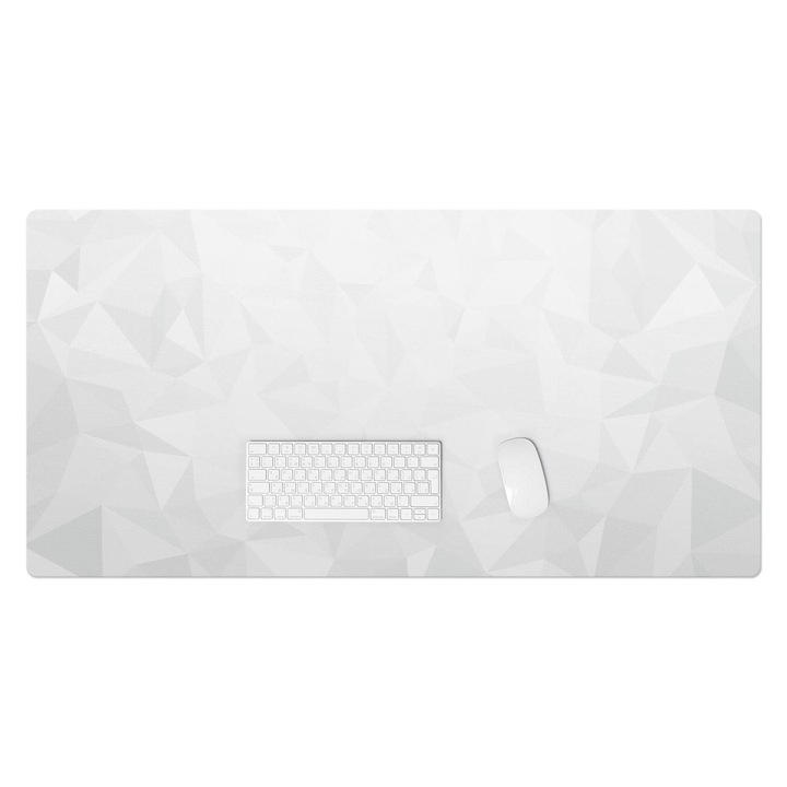 Íróasztal alátét, Wallfluent, Geometriai háttér, Fehér, 120x60 cm, 010250300030100056583