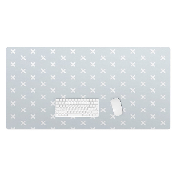 Mapa pentru birou, Wallfluent, Cruci pe fundal, Gri, 120x60 cm, 010250300030100057142