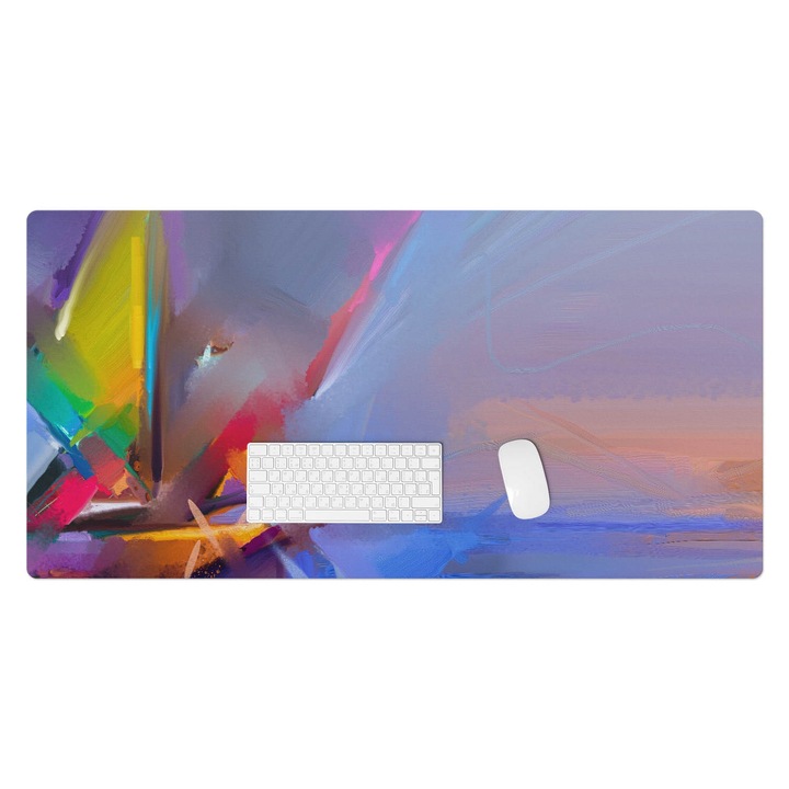 Mapa de birou, Wallfluent, Tunuri abstracte, Violet, 120x60 cm, 010250300030100074646