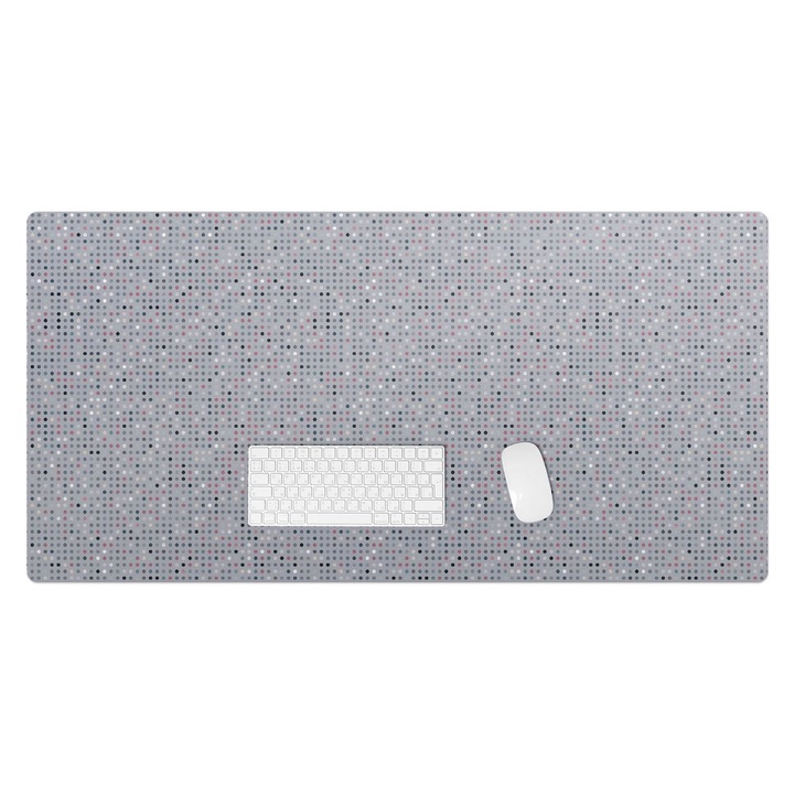 Mapa pentru birou, Wallfluent, Mozaic puncte, Gri, 120x60 cm, 010250300030100033477