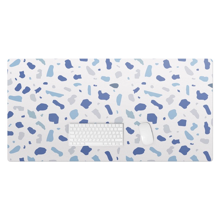 Mapa de birou, Wallfluent, Pete abstracte, Albastru, 120x60 cm, 010250300030100057135