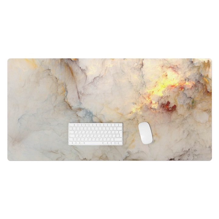 Protectie birou, Wallfluent, Nor abstract, Cremos, 120x60 cm, 010250300030100077394