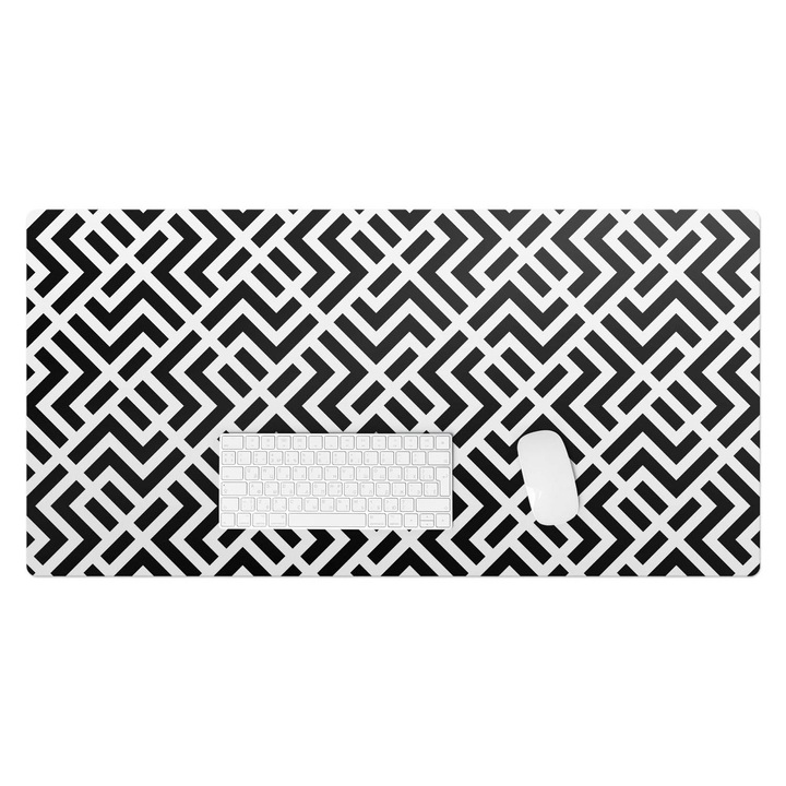 Mapa pentru birou, Wallfluent, Zigzag geometric, Multicolor, 100x50 cm, 010250300020100282516