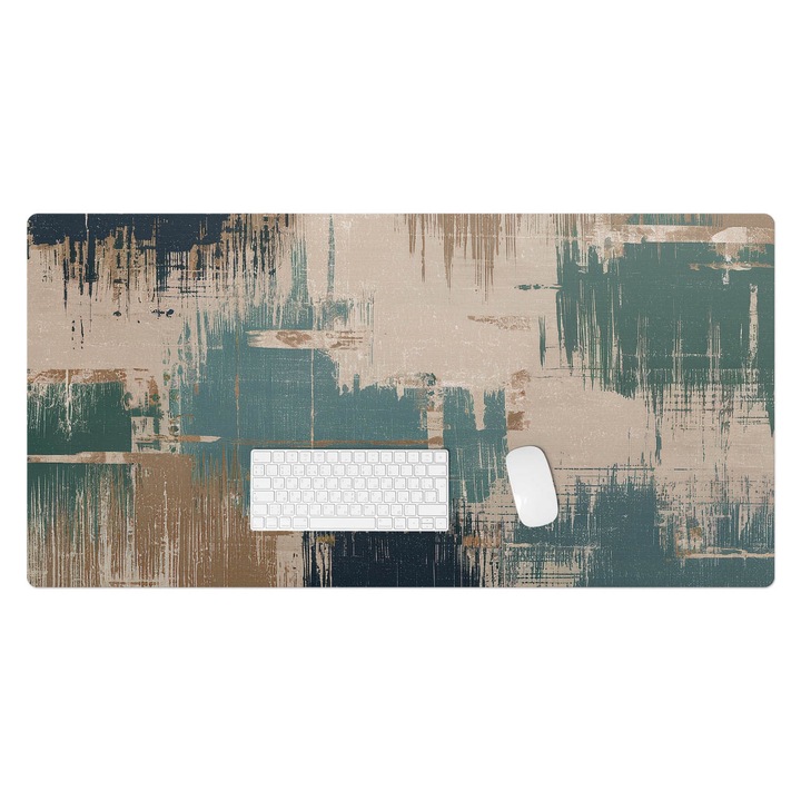 Mapa pentru birou, Wallfluent, Textura abstracta, Bej, 120x60 cm, 010250300030100282028