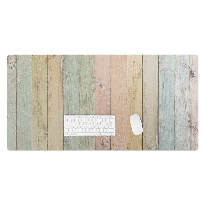 Mapa birou, Wallfluent, Placi verticale pastel, Galben, 120x60 cm, 010250300030100088724