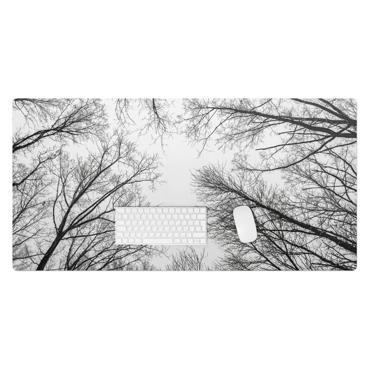 Mapa birou, Wallfluent, Ramuri goale de copac, Multicolor, 120x60 cm, 010250300030100282714