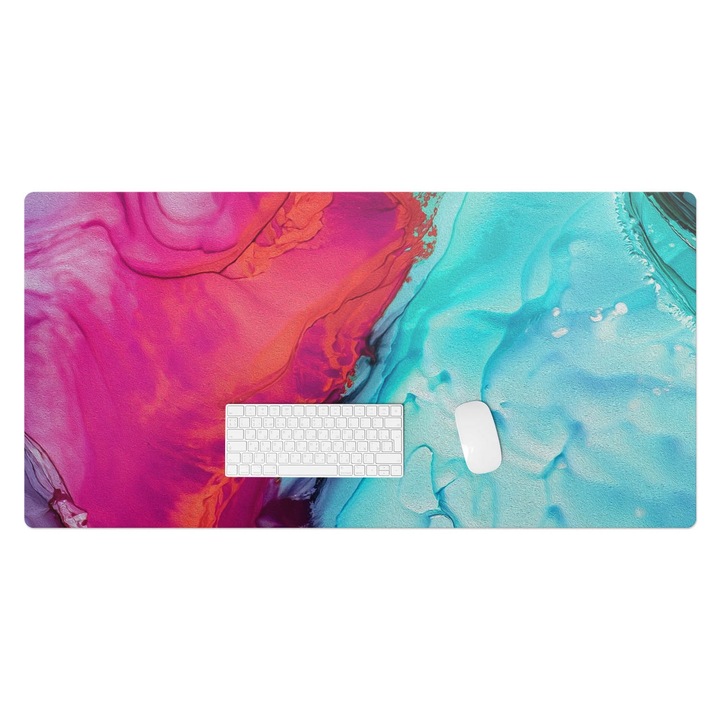 Protectie birou, Wallfluent, Val abstracta, Multicolor, 120x60 cm, 010250300030100282566