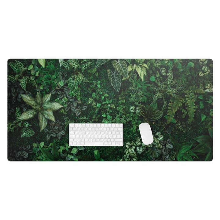 Mapa de birou, Wallfluent, Peretele de frunze, Verde, 120x60 cm, 010250300030100282824