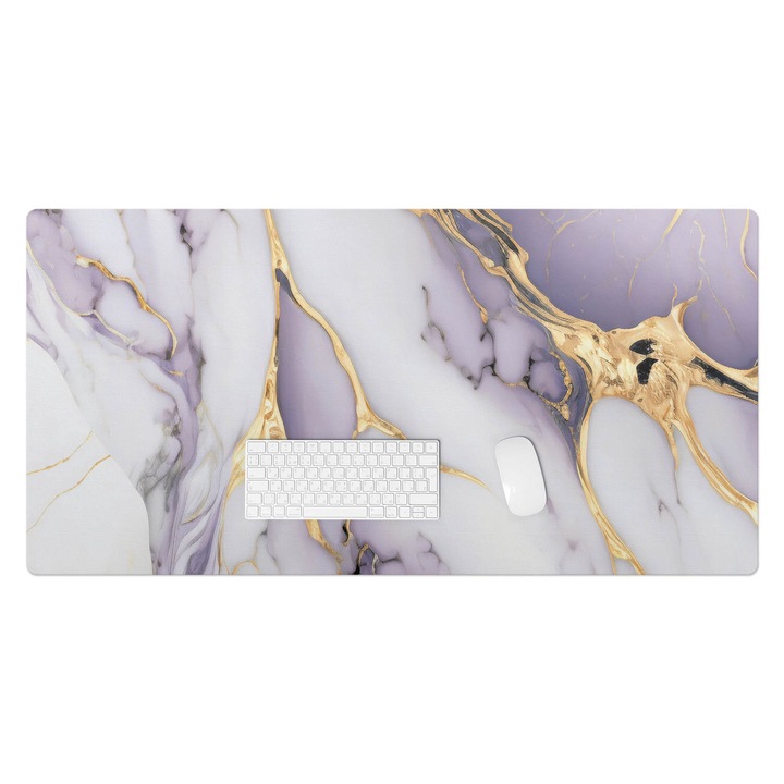 Mapa birou, Wallfluent, Valuri de marmura, Violet, 120x60 cm, 010250300030100282613