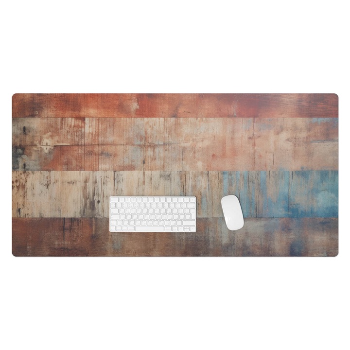 Protectie birou, Wallfluent, Curele din lemn de epoca, Maro, 120x60 cm, 010250300030100282818