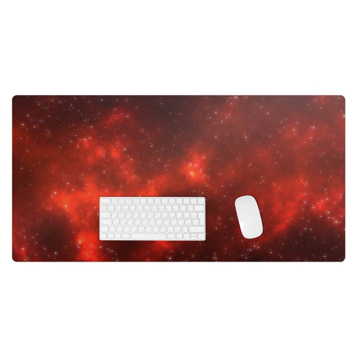 Mapa birou, Wallfluent, Nebuloasa spatiala, Rosu, 100x50 cm, 010250300020100282883