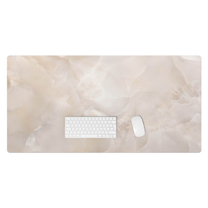 Mapa de birou, Wallfluent, Valuri stralucitoare de piatra, Cremos, 120x60 cm, 010250300030100282610