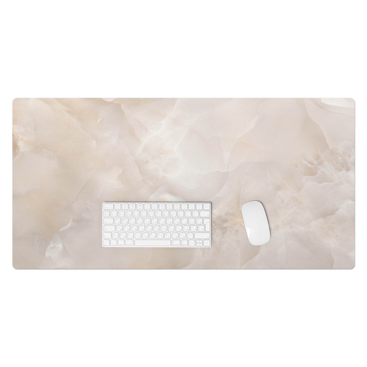Mapa de birou, Wallfluent, Valuri stralucitoare de piatra, Cremos, 100x50 cm, 010250300020100282610