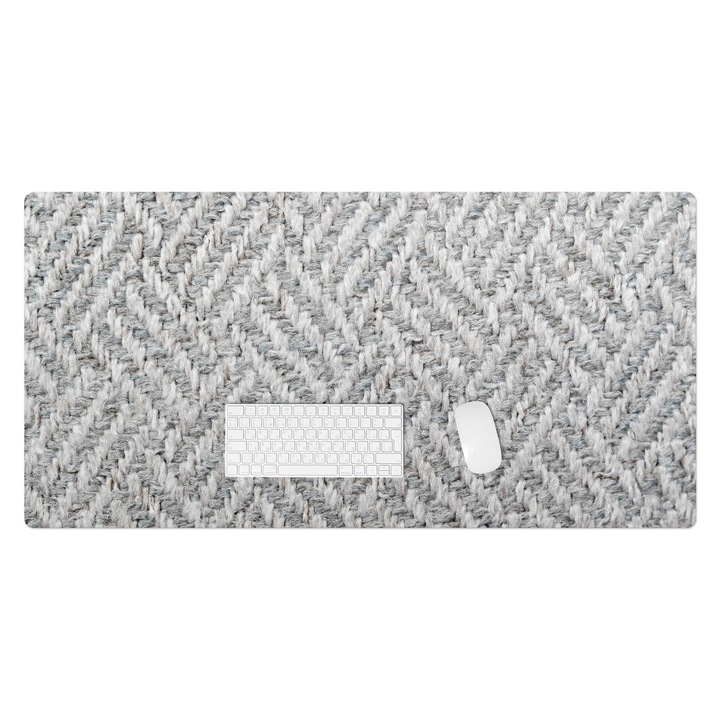 Mapa pentru birou, Wallfluent, Tesatura tip tesatura, Gri, 120x60 cm, 010250300030100282822