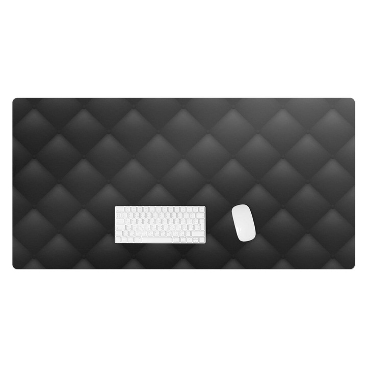 Protectie birou, Wallfluent, Textura matlasata, Negru, 120x60 cm, 010250300030100282647