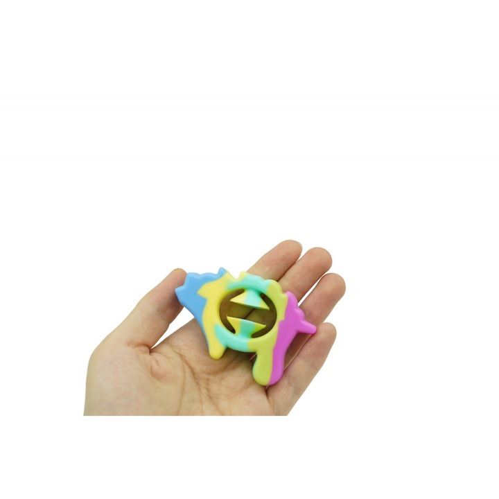 Сензорна антистрес играчка, модел Прасенце, многоцветна, 3 години, силикон