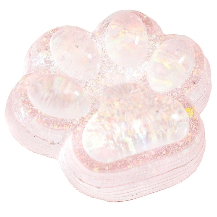 Jucarie Antistres Squishy, Flippy, cu Revenire Lenta, Squeeze Pinch Family, Model Labuta de Pisica, 6.5 x 7 cm, din Tpr, 4-6 Ani, Model 6 Ocean, Transparent