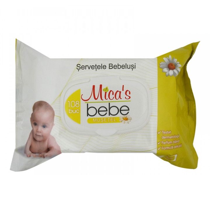 Pachet 3 X Servetele Umede Cu Capac Micas Bebelusi Musetel 108buc
