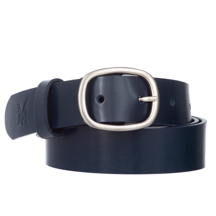 Vermari bőr öv, tengerészkék, Tengerészkék, 120
