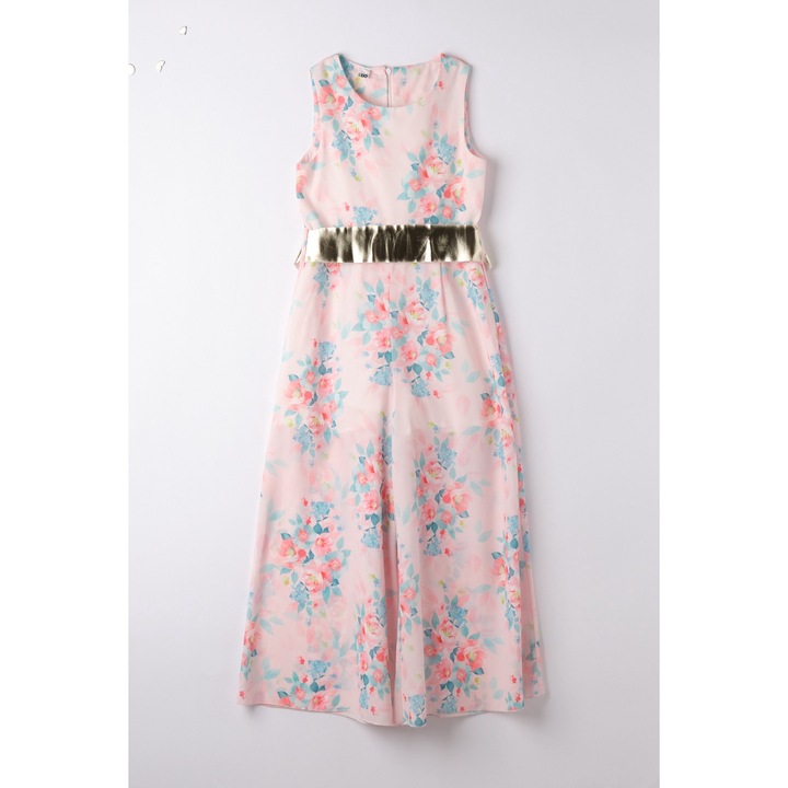 I Do, Virágmintás Voile Jumpsuit, rózsaszín