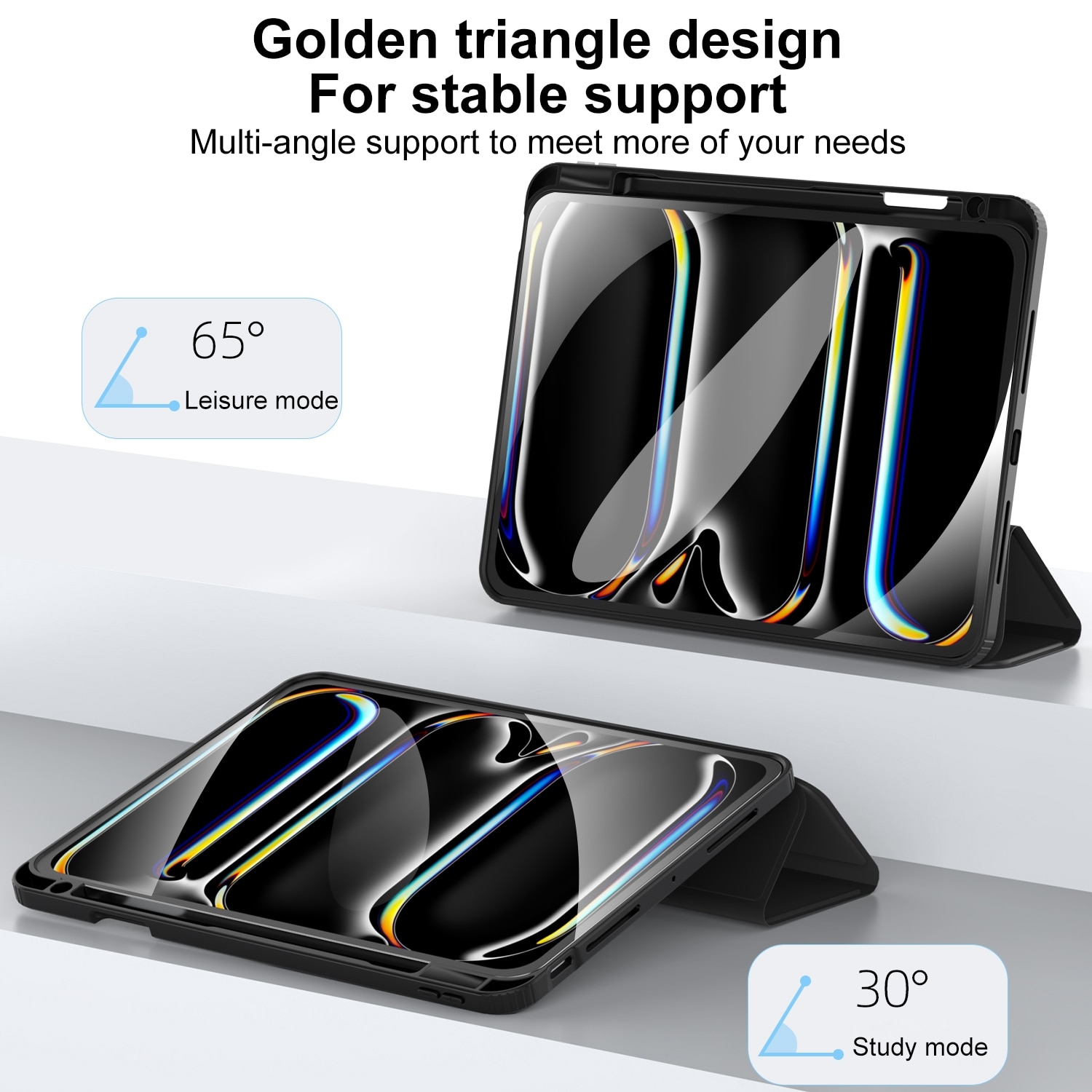 Husa tableta compatibila cu iPad Air 13, Smart, Roz