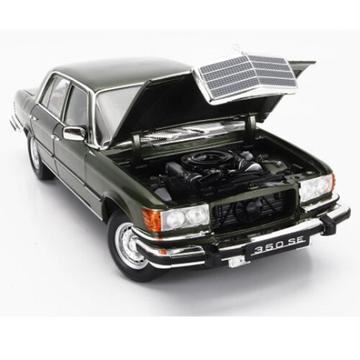 Macheta Mercedes-Benz 350 SE US-Version 1973 verde 1000pcs - 1/18 Norev