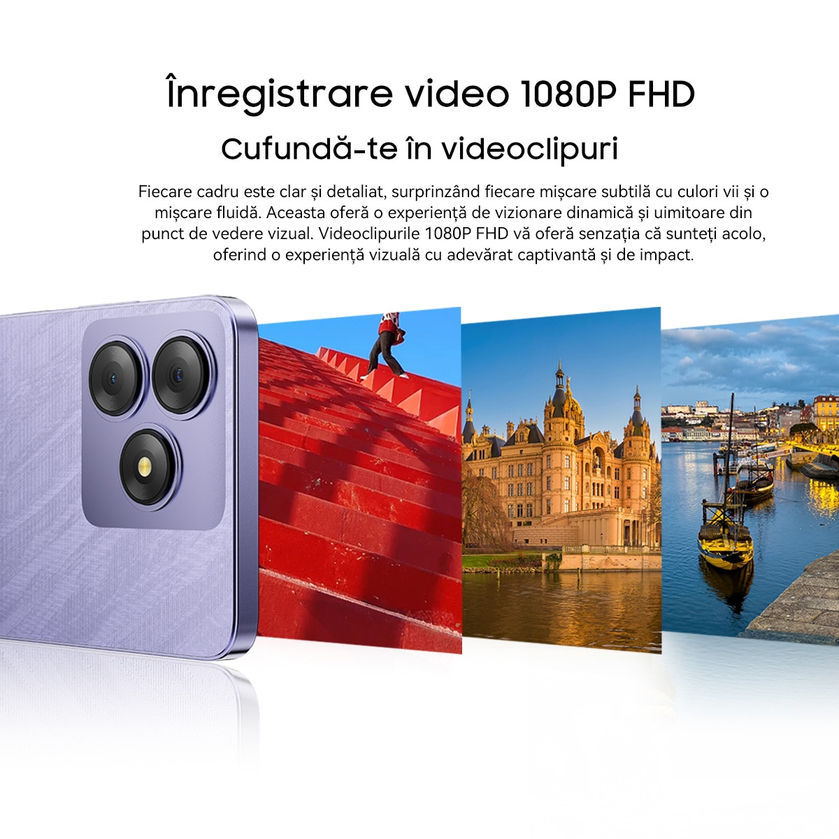 Telefon mobil Blackview WAVE 8, 4G, 6.56" HD+, 4G Octa-Core, 13MP+8MP AI Camera 5000mAh/10W Cell Phone, 12GB Ram(4GB + 8GB / 2TB), 128GB Rom, Android 15, 5000mAh, GPS/Fingerprint/Face ID, Violet