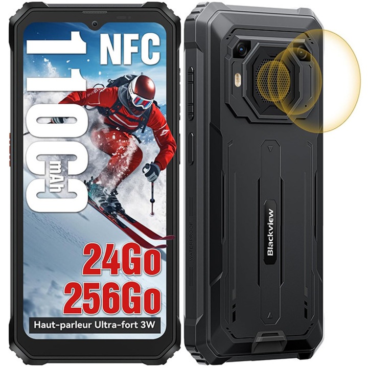 Смартфон Blackview Rugged BV6200 Plus, 8GB, 256GB, Black