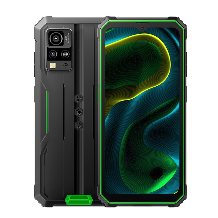 Смартфон Blackview BV4800 SE, 4G, прахоустойчив/падоустойчив/водоустойчив, 12GB Ram (4GB + 8GB разширяема), 128GB, Android 15, 5100mAh, NFC, зелен