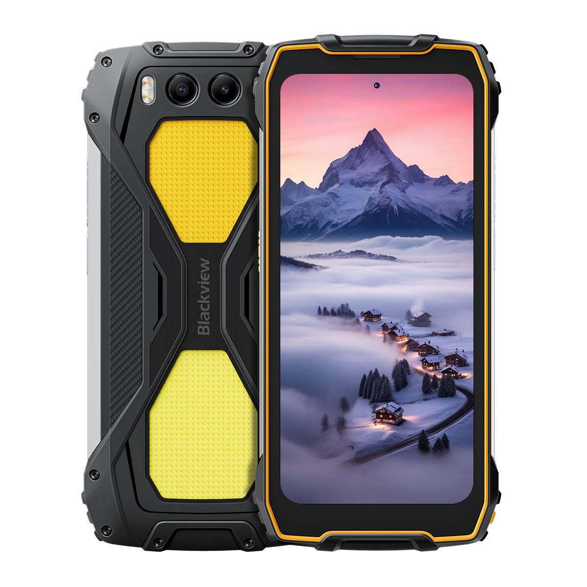 Telefon mobil Blackview BV7300, 4G, 18GB Ram(6GB + 12GB extensibili), 256GB,8 nuclee, 6.67'' HD+, Android 14, 15000mAh, Rezistent/anti-picatura/impermeabil, Deblocare amprenta/Fata ID/NFC, Portocaliu