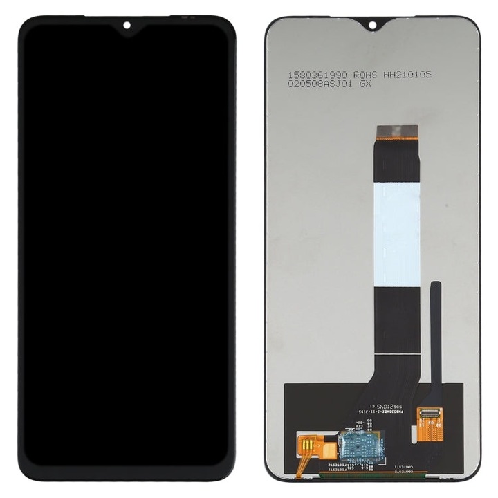 Display pentru Xiaomi Redmi Note 9, DaDen®, Negru, LCD, Ecran Tactil, Best Quality