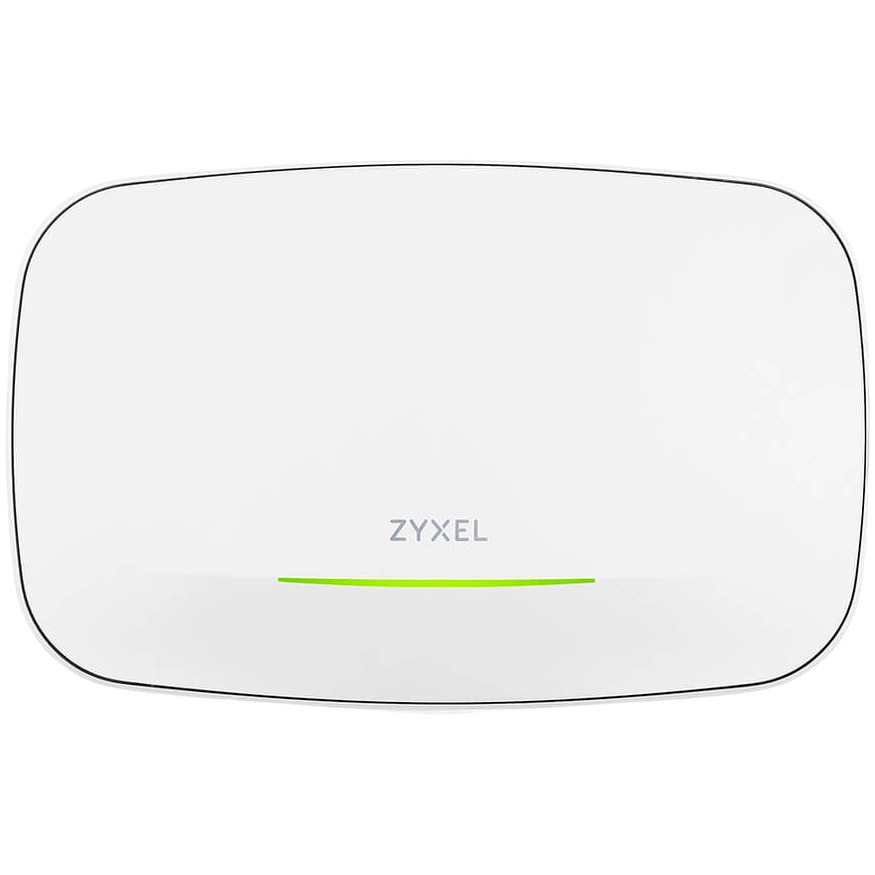 Access Point WiFi7 Triple-Radio Zyxel NWA130BE BE11K 2x2 MU-MIMO, 2 x 2.5G LAN Ports, PoE+ (802.3at), Standalone/Nebula Cloud Managed Excluding Power Adapter 66 mm x 180,5 mm Alb
