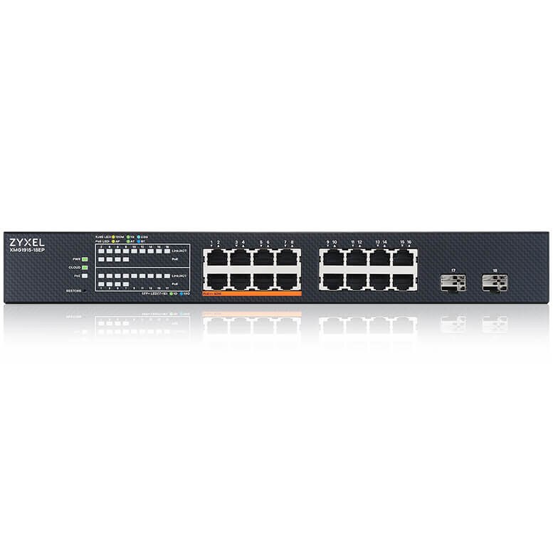 Switch Zyxel XMG1915-18EP 16-port PoE++ 2.5GbE Smart Managed PoE