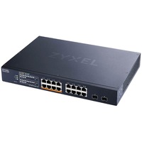 Switch Zyxel XMG1915-18EP 16-port PoE++ 2.5GbE Smart Managed PoE Switch cu 2 SFP+ Uplink 180 watt 338 mm x 79 mm Negru