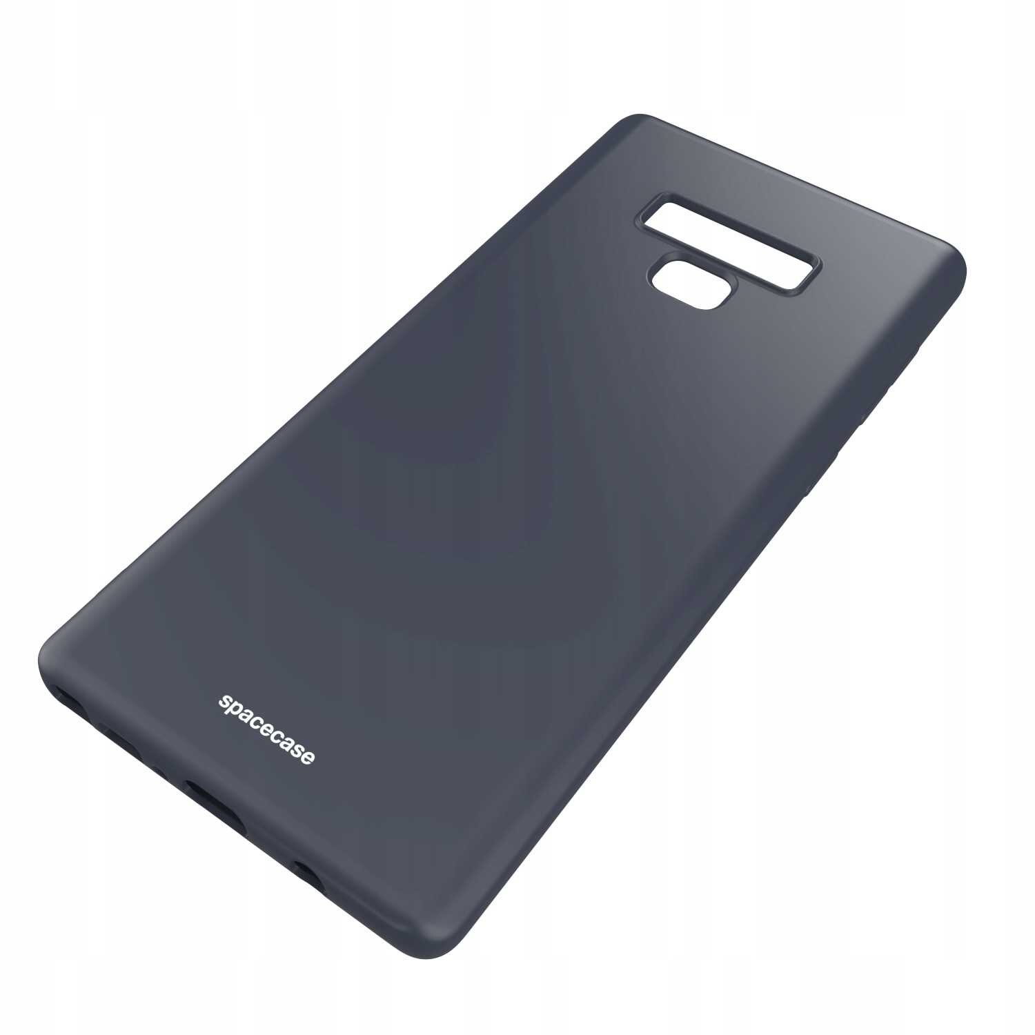 Husa din silicon pentru Samsung Galaxy Note 9, Husa din silicon Spacecase rezistenta la socuri, la cadere, durabila, eleganta, minimalista, finisaj interior moale, negru mat
