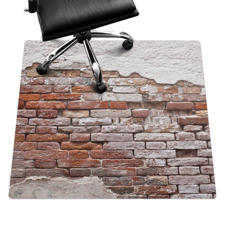 Székalátét, Wallfluent, Kitett tégla, Barna, 100x100 cm, 010250310050100004456