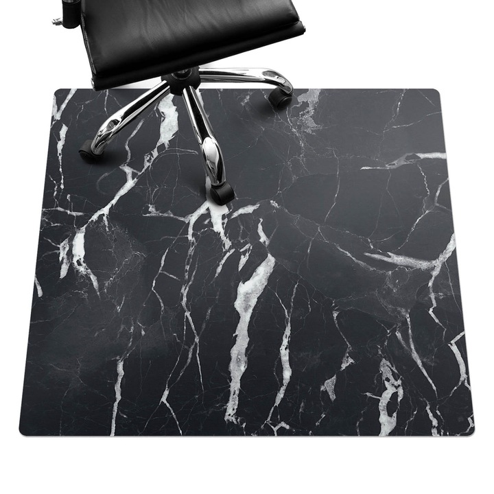 Covoras pentru protectie pardosea, Wallfluent, Vene de marmura, Multicolor, 100x100 cm, 010250310050100013336