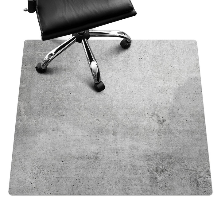 Székalátét, Wallfluent, Beton textúra, Szürke, 100x100 cm, 010250310050100027807